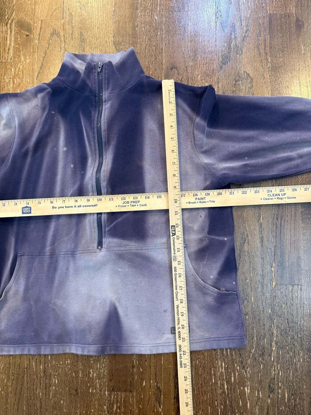 Northern Reflections Reflect Sport Sun faded 3/4 Quarter Zip Pulllover Size L - Picture 6 of 6